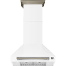  Forno 30-inch Aria Wall-Mounted Range Hood FRHWM5095-30WHT IMAGE 1