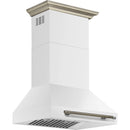  Forno 30-inch Aria Wall-Mounted Range Hood FRHWM5095-30WHT IMAGE 2