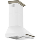  Forno 30-inch Aria Wall-Mounted Range Hood FRHWM5095-30WHT IMAGE 3