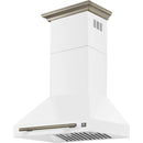  Forno 30-inch Aria Wall-Mounted Range Hood FRHWM5095-30WHT IMAGE 4