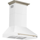  Forno 36-inch Aria Wall-Mounted Range Hood FRHWM5095-36WHT IMAGE 2