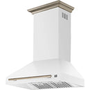  Forno 36-inch Aria Wall-Mounted Range Hood FRHWM5095-36WHT IMAGE 4