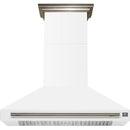  Forno 48-inch Aria Wall-Mounted Range Hood FRHWM5095-48WHT IMAGE 1