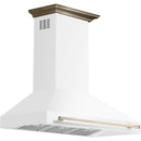  Forno 48-inch Aria Wall-Mounted Range Hood FRHWM5095-48WHT IMAGE 2