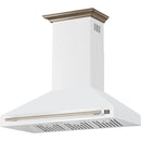  Forno 48-inch Aria Wall-Mounted Range Hood FRHWM5095-48WHT IMAGE 4