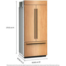  KitchenAid 36-inch Built-in French 3-Door Refrigerator with Interior Ice Maker KBFN536TPA IMAGE 11