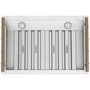  Forno 30-inch Venezia Wall-Mounted Range Hood with Touch Controls and Baffle Filters FRHWM5503-30WHT IMAGE 9