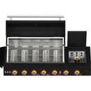  Forno 87,600 BTU Outdoor Kitchen with Gas Grill, Gas Pizza Oven, Sink Module, Bar and Beverage Center FODKT2551BLK IMAGE 14