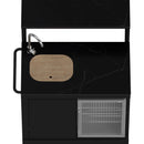  Forno 87,600 BTU Outdoor Kitchen with Gas Grill, Gas Pizza Oven, Sink Module, Bar and Beverage Center FODKT2568BLK IMAGE 9