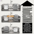  Forno 33" Drop-In/Undermount 3-Level Workstation Sink with Chef Faucet, Waterfall and Glass Rinser D-WP31 IMAGE 5