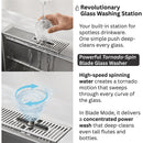  Forno 33" Drop-In/Undermount 3-Level Workstation Sink with Chef Faucet, Waterfall and Glass Rinser D-WP31 IMAGE 6