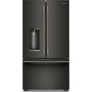  KitchenAid 36-inch, 23.1 cu. ft. Counter-Depth French 3-Door Refrigerator with External Water and Ice Dispensing System KRFC536SBE IMAGE 1