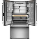  KitchenAid 36-inch, 23.1 cu. ft. Counter-Depth French 3-Door Refrigerator with External Water and Ice Dispensing System KRFC536SPS IMAGE 2