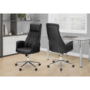  Monarch I 7344 Office Chair - Black Leather-Look IMAGE 1