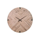  Monarch I 9037 30"Dia Wall Clock - Brown With Led Light IMAGE 3