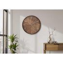  Monarch I 9051 20"Dia Wall Clock - Brown IMAGE 1