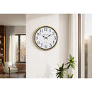  Monarch I 9088 16"Dia Wall Clock - Antique Gold IMAGE 1