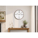  Monarch I 9094 14"Dia Wall Clock - White With Gold Frame IMAGE 1