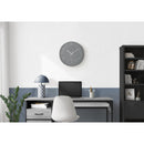 Monarch I 9107 12"Dia Wall Clock - Grey Finish IMAGE 1