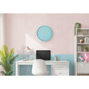  Monarch I 9109 12"Dia Wall Clock - Blue Finish IMAGE 1