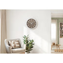  Monarch I 9115 12"Dia Wall Clock - Dark Bronze Finish IMAGE 1