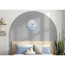  Monarch I 9119 12"Dia Wall Clock - Blue Finish IMAGE 1