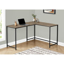  Monarch I 7398 58" Computer Desk - Dark Taupe/Black IMAGE 1