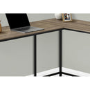  Monarch I 7398 58" Computer Desk - Dark Taupe/Black IMAGE 2