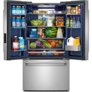  Maytag 30.5 cu. ft. Freestanding French 3-Door Refrigerator with Interior Ice Maker MRFF4336TZ IMAGE 3