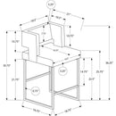  Monarch Counter Height Stool I 1249 IMAGE 3