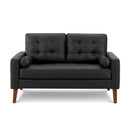  Monarch 8J12A95 Loveseat  - Black IMAGE 1