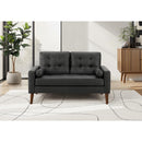  Monarch 8J12A95 Loveseat  - Black IMAGE 2