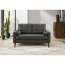  Monarch 8J12L17 Loveseat  - Dark Grey IMAGE 2