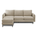  Monarch 8K14C04 Sofa Lounger  - Beige/Black IMAGE 1