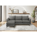  Monarch 8K14C18 Sofa Lounger  - Grey/Black IMAGE 2