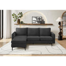  Monarch 8K14C20 Sofa Lounger  - Black IMAGE 2