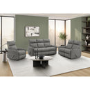  Monarch 8M11019 Rocking Recliner - Grey IMAGE 2