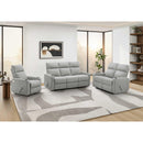  Monarch 8M12031 Reclining Loveseat - Grey IMAGE 2