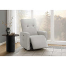  Monarch 8P11451 Power Swivel Rocker Recliner - Grey IMAGE 2