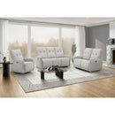  Monarch 8P13451 Power Reclining Sofa  - Grey IMAGE 2