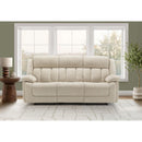  Monarch 8P43102 Power Reclining Sofa - Beige IMAGE 1