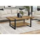  Monarch I 2884 Coffee Table  - Mango Wood-Look/Black IMAGE 2