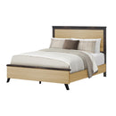  Monarch I 5255Q Queen Bed - Oak/Black IMAGE 1