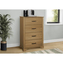  Monarch I 5269 4-Drawer Chest - Oak IMAGE 2