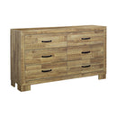  Monarch I 5276 6-Drawer Dresser - Oak IMAGE 1