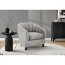  Monarch I 8090 Accent Chair  - Silver/Walnut IMAGE 2