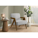  Monarch I 8300 Accent Chair  - Light Grey/Walnut IMAGE 2