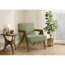  Monarch I 8304 Accent Chair  - Green/Walnut IMAGE 2
