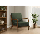  Monarch I 8332 Accent Chair  - Green/Walnut IMAGE 2