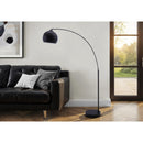 Monarch I 9634 74" Arc Floor Lamp - Black IMAGE 2